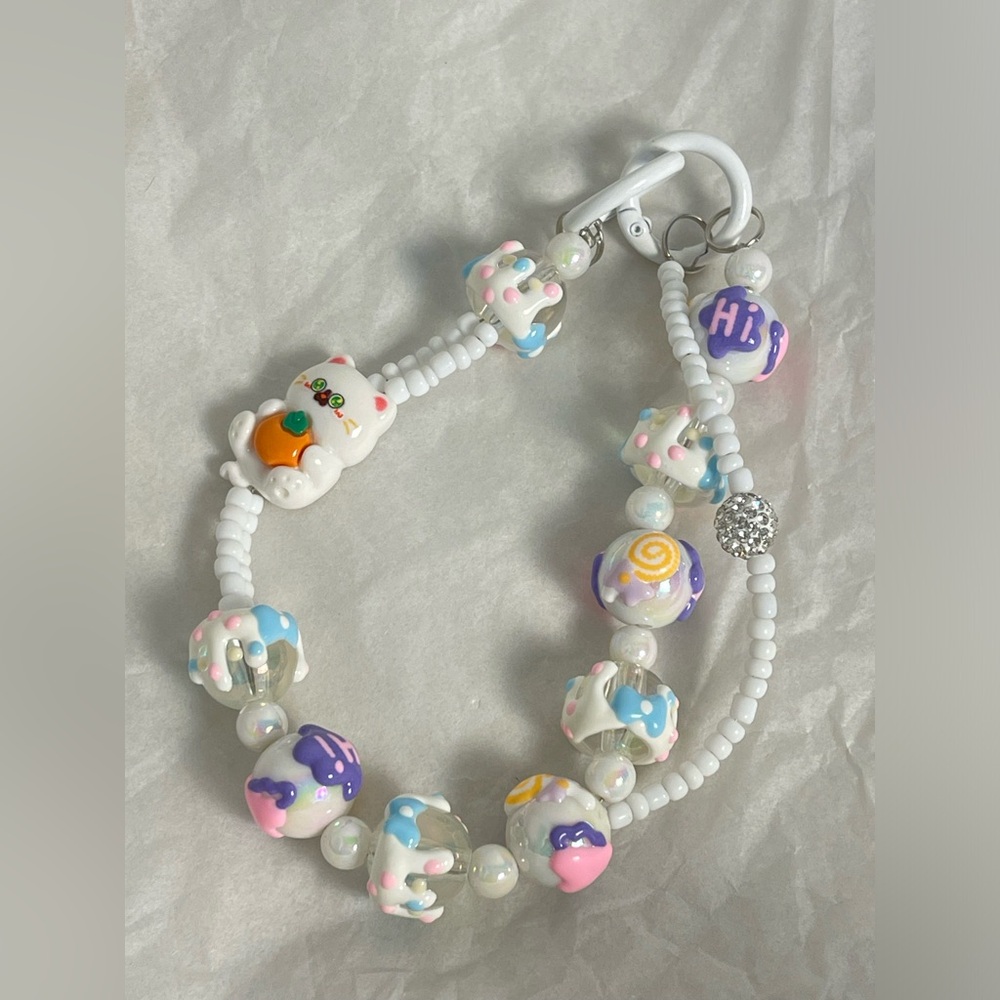 Colorful Beaded keychain